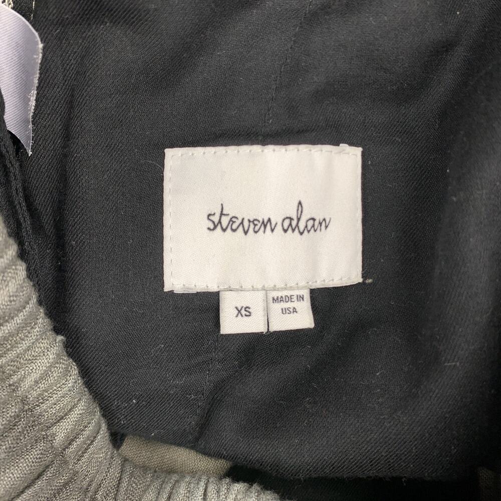 STEVEN ALAN Size XS Slate Linen Elastic Waistband… - image 4